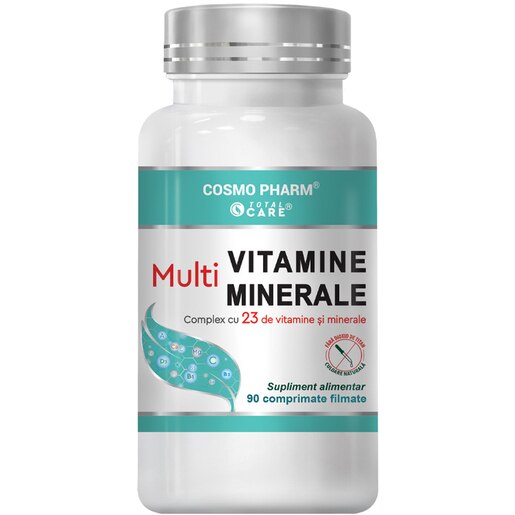 Supliment alimentar Multivitamine si Multiminerale, 90 tablete, COSMO PHARM Supliment alimentar Multivitamine si Multiminerale, 90 tablete, COSMO PHARM