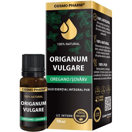 Ulei esential Oregano, 10 ml, COSMO PHARM Ulei esential Oregano, 10 ml, COSMO PHARM