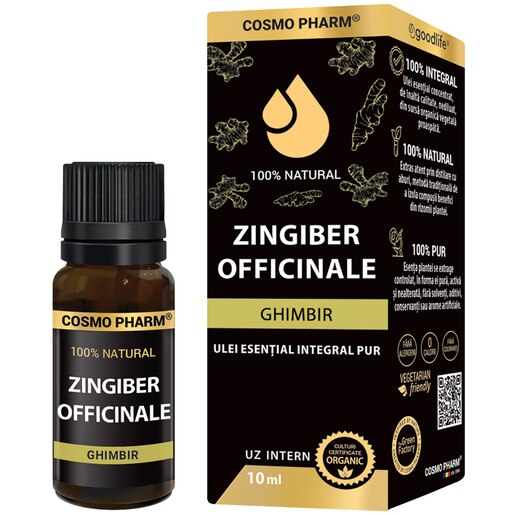 Ulei esential Ghimbir, 10 ml, COSMO PHARM Ulei esential Ghimbir, 10 ml, COSMO PHARM
