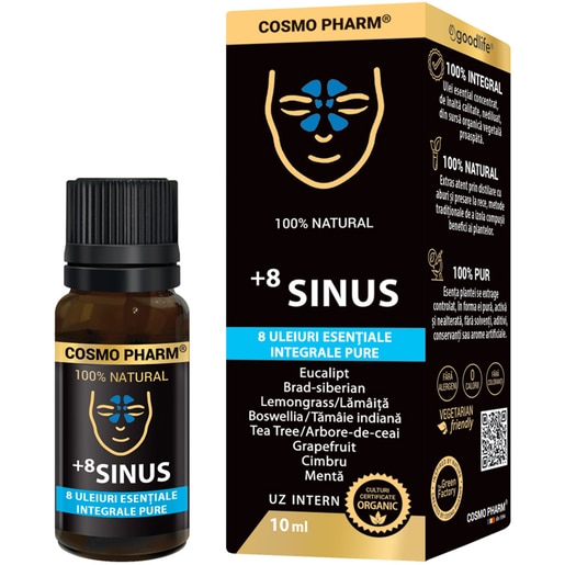 Ulei esential 8 Sinus, 10 ml, COSMO PHARM Ulei esential 8 Sinus, 10 ml, COSMO PHARM