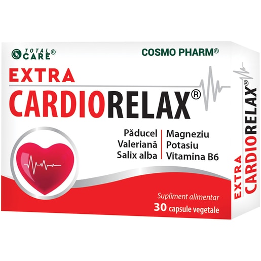 Supliment alimentar Extra Cardiorelax, 30 capsule, COSMO PHARM Supliment alimentar Extra Cardiorelax, 30 capsule, COSMO PHARM