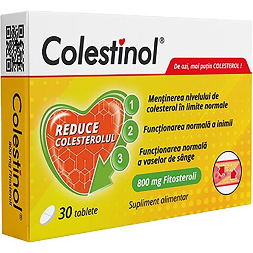 Supliment Colestinol, 30 comprimate, DARMAPLANT Supliment Colestinol, 30 comprimate, DARMAPLANT