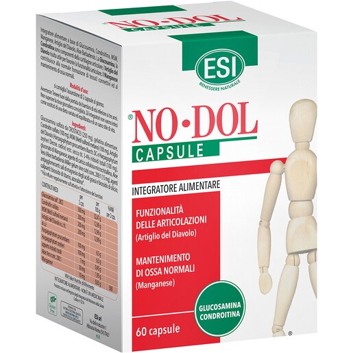 Supliment alimentar No Dol (MSM, Glucozamina), 60 capsule, ESI Supliment alimentar No Dol (MSM, Glucozamina), 60 capsule, ESI