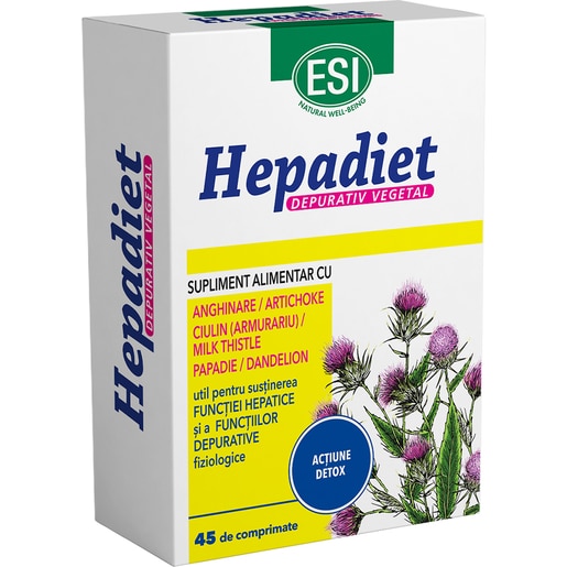 Supliment alimentar Hepadiet, 45 comprimate, ESI Supliment alimentar Hepadiet, 45 comprimate, ESI