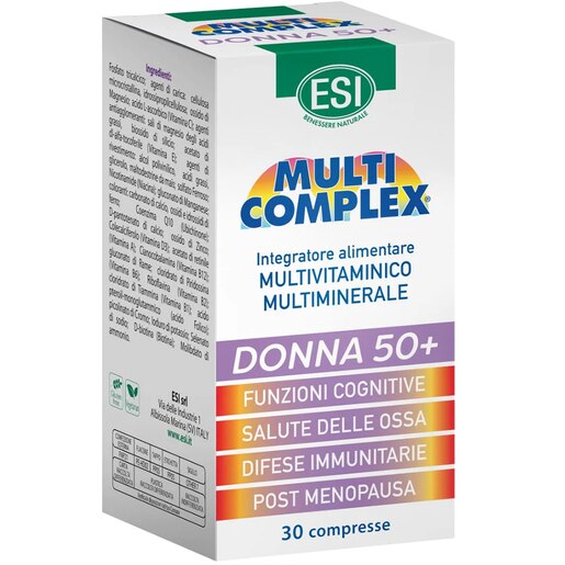 Multicomplex Multivitamine si Multiminerale pentru femei +50, 30 comprimate, ESI Multicomplex Multivitamine si Multiminerale pentru femei +50, 30 comprimate, ESI