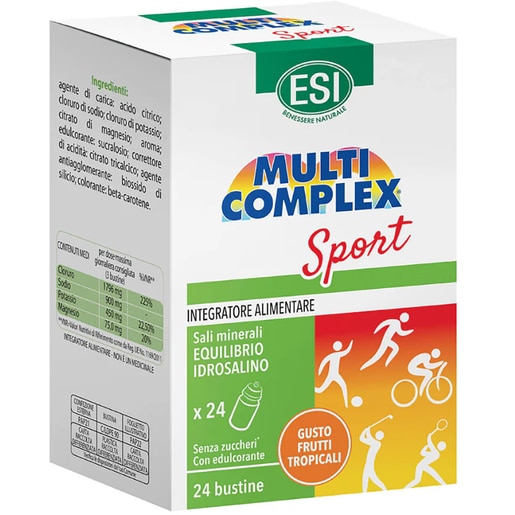 Supliment alimentar Saruri Minerale MultiComplex Sport, 24 plicuri, ESI Supliment alimentar Saruri Minerale MultiComplex Sport, 24 plicuri, ESI