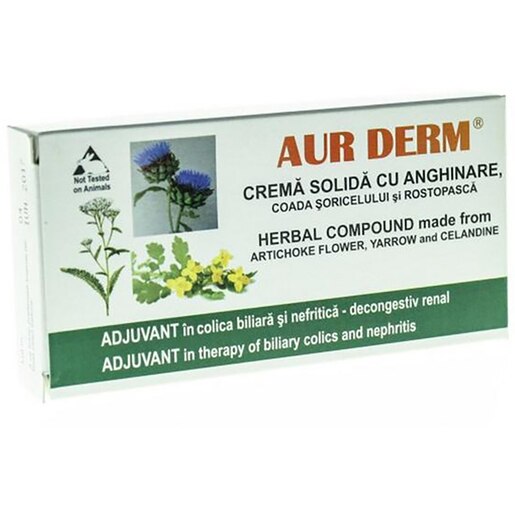 Supozitoare Aur Derm Anghinare, 1.5 g x 10 bucati, LAUR MED Supozitoare Aur Derm Anghinare, 1.5 g x 10 bucati, LAUR MED
