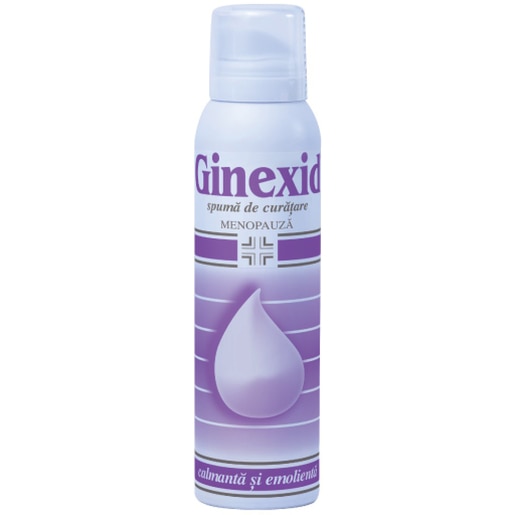Spuma de curatare pentru igiena intima la menopauza GINEDIX, 150ml Spuma de curatare pentru igiena intima la menopauza GINEDIX, 150ml