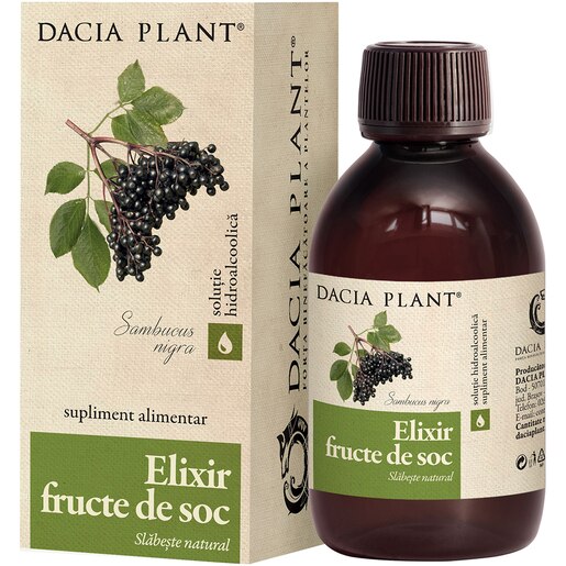 Supliment alimentar Elixir Fructe Soc, 200 ml, DACIA PLANT Supliment alimentar Elixir Fructe Soc, 200 ml, DACIA PLANT