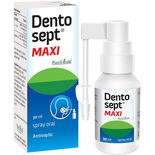 Spray oral DentoSept Maxi, 30 ml, PLANTEXTRAKT Spray oral DentoSept Maxi, 30 ml, PLANTEXTRAKT