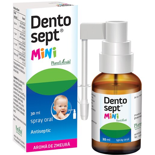 Spray oral DentoSept Mini, 30 ml, PLANTEXTRAKT Spray oral DentoSept Mini, 30 ml, PLANTEXTRAKT