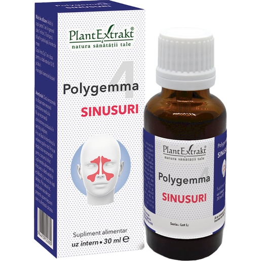 Polygemma 4 Sinusuri, 30 ml, PLANTEXTRAKT Polygemma 4 Sinusuri, 30 ml, PLANTEXTRAKT