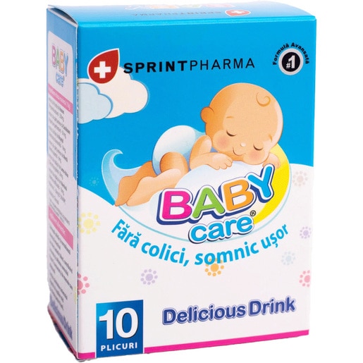 Supliment alimentar BABY care Delicious Drink, 10 plicuri, SPRINT PHARMA Supliment alimentar BABY care Delicious Drink, 10 plicuri, SPRINT PHARMA