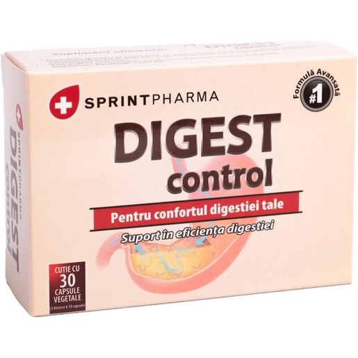 Supliment alimentar DIGEST control, 30 capsule, SPRINT PHARMA Supliment alimentar DIGEST control, 30 capsule, SPRINT PHARMA