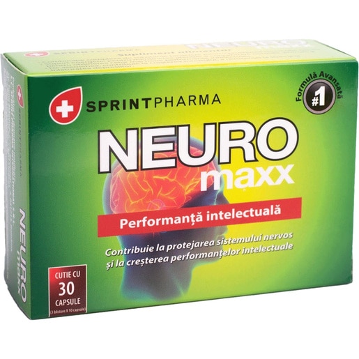 Supliment alimentar NEURO maxx, 30 capsule, SPRINT PHARMA Supliment alimentar NEURO maxx, 30 capsule, SPRINT PHARMA
