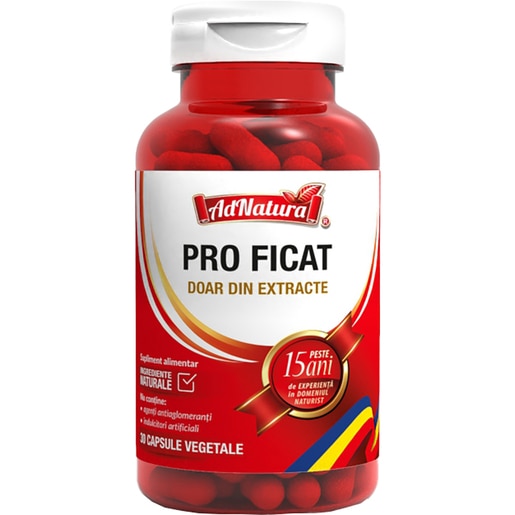 Supliment alimentar Pro Ficat, 30 capsule, AD NATURA Supliment alimentar Pro Ficat, 30 capsule, AD NATURA
