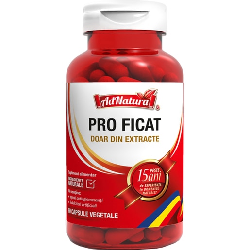 Supliment alimentar Pro Ficat, 60 capsule, AD NATURA Supliment alimentar Pro Ficat, 60 capsule, AD NATURA