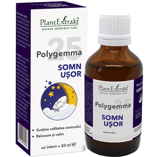 Polygemma 25 Somn Usor, 50 ml, PLANTEXTRAKT Polygemma 25 Somn Usor, 50 ml, PLANTEXTRAKT