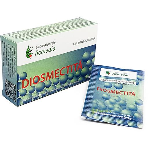 Supliment Diosmectita, 10 doze, LABORATOARELE REMEDIA Supliment Diosmectita, 10 doze, LABORATOARELE REMEDIA
