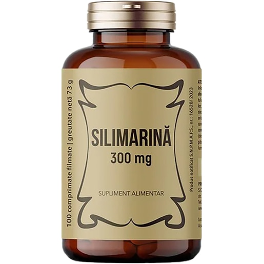 Supliment alimentar Silimarina 300 mg, 100 comprimate filmate, LABORATOARELE REMEDIA Supliment alimentar Silimarina 300 mg, 100 comprimate filmate, LABORATOARELE REMEDIA