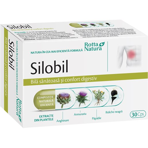Supliment Silobil, 30 capsule, ROTTA NATURA Supliment Silobil, 30 capsule, ROTTA NATURA