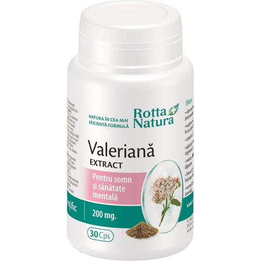 Supliment Valeriana Extract, 30 capsule, ROTTA NATURA Supliment Valeriana Extract, 30 capsule, ROTTA NATURA