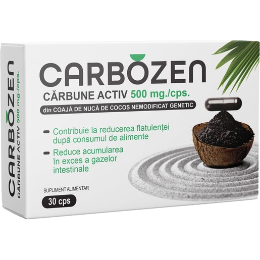 Supliment Carbozen, 30 capsule, ROTTA NATURA Supliment Carbozen, 30 capsule, ROTTA NATURA
