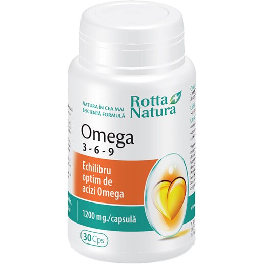 Supliment Omega 3-6-9, 30 capsule, ROTTA NATURA Supliment Omega 3-6-9, 30 capsule, ROTTA NATURA