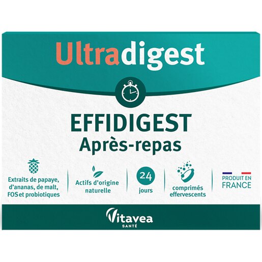 Supliment alimentar Probiotic Effidigest Ultradigest Digestie-colon sanatos, 24 comprimate efervescente, VITAVEA Supliment alimentar Probiotic Effidigest Ultradigest Digestie-colon sanatos, 24 comprimate efervescente, VITAVEA