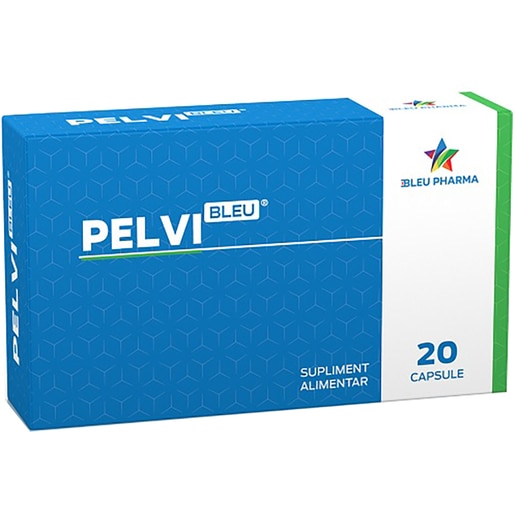 Supliment alimentar PelviBleu, 20 capsule, BLEU PHARMA Supliment alimentar PelviBleu, 20 capsule, BLEU PHARMA