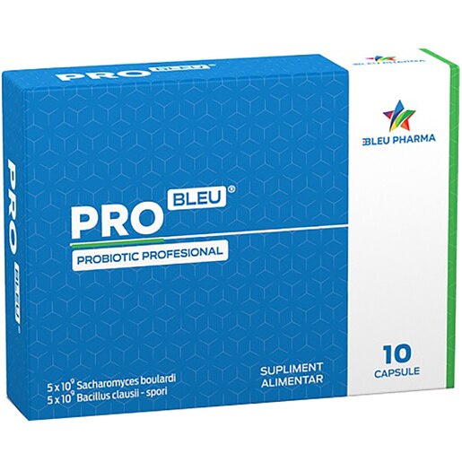 Supliment alimentar ProBleu probiotic, 10 capsule, BLEU PHARMA Supliment alimentar ProBleu probiotic, 10 capsule, BLEU PHARMA