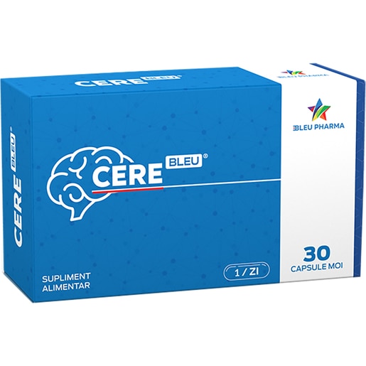 Supliment CereBleu, 30 capsule moi, BLEU PHARMA Supliment CereBleu, 30 capsule moi, BLEU PHARMA