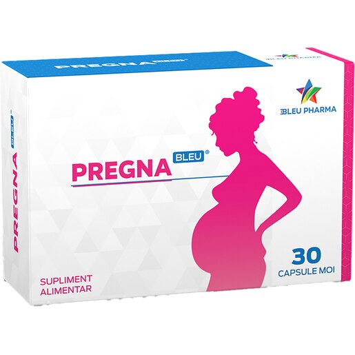 Supliment PregnaBleu, 30 capsule moi, BLEU PHARMA Supliment PregnaBleu, 30 capsule moi, BLEU PHARMA