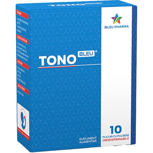 Supliment TonoBleu, 10 plicuri, BLEU PHARMA Supliment TonoBleu, 10 plicuri, BLEU PHARMA