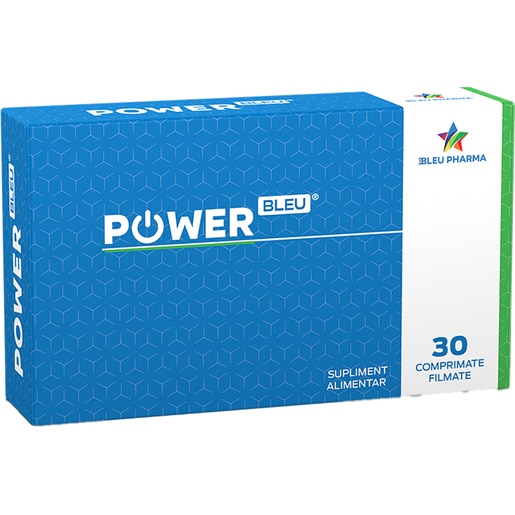 Supliment Power Bleu, 30 comprimate, BLEU PHARMA Supliment Power Bleu, 30 comprimate, BLEU PHARMA