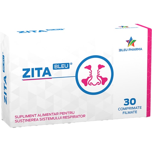 Supliment ZitaBleu, 30 comprimate, BLEU PHARMA Supliment ZitaBleu, 30 comprimate, BLEU PHARMA
