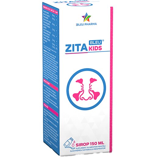 Supliment Sirop ZitaBleu Kids, 150 ml, BLEU PHARMA Supliment Sirop ZitaBleu Kids, 150 ml, BLEU PHARMA