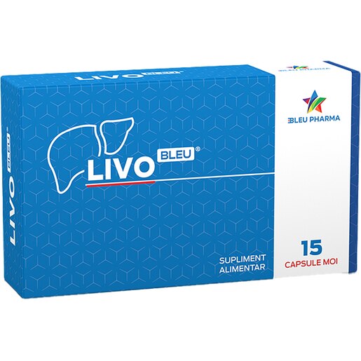 Supliment LivoBleu, 15 capsule moi, BLEU PHARMA Supliment LivoBleu, 15 capsule moi, BLEU PHARMA