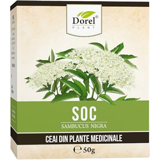 Ceai de flori de soc DOREL PLANT, 50 g Ceai de flori de soc DOREL PLANT, 50 g