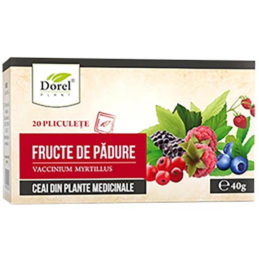 Ceai de fructe de padure DOREL PLANT, 40 g, 20 buc Ceai de fructe de padure DOREL PLANT, 40 g, 20 buc