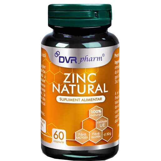 Supliment Zinc, 60 capsule, DVR PHARM Supliment Zinc, 60 capsule, DVR PHARM