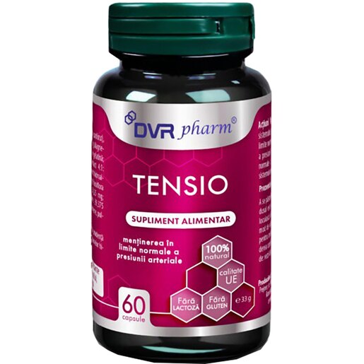 Supliment Tensio, 60 capsule, DVR PHARM Supliment Tensio, 60 capsule, DVR PHARM