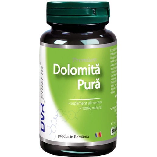 Supliment Dolomita Pura, 60 capsule, DVR PHARM Supliment Dolomita Pura, 60 capsule, DVR PHARM
