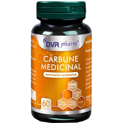 Supliment Carbune Medicinal, 60 capsule, DVR PHARM Supliment Carbune Medicinal, 60 capsule, DVR PHARM