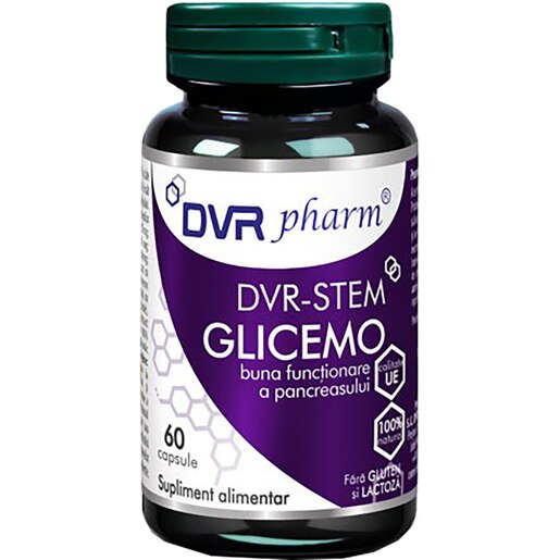 Supliment DVR-Stem Glicemo, 60 capsule, DVR PHARM Supliment DVR-Stem Glicemo, 60 capsule, DVR PHARM