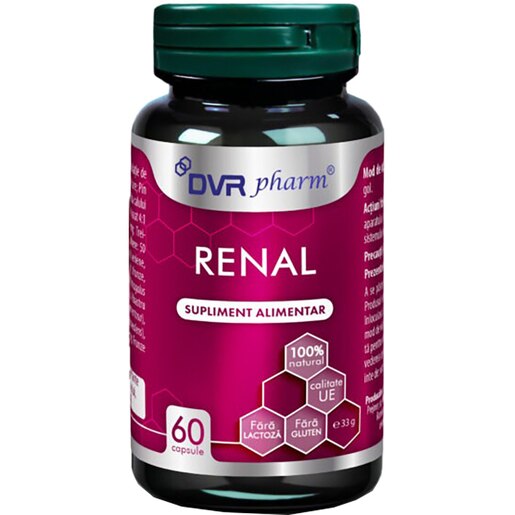 Supliment Renal, 60 capsule, DVR PHARM Supliment Renal, 60 capsule, DVR PHARM