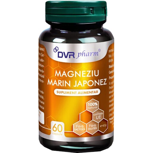 Supliment Magneziu Marin Japonez, 60 capsule, DVR PHARM Supliment Magneziu Marin Japonez, 60 capsule, DVR PHARM