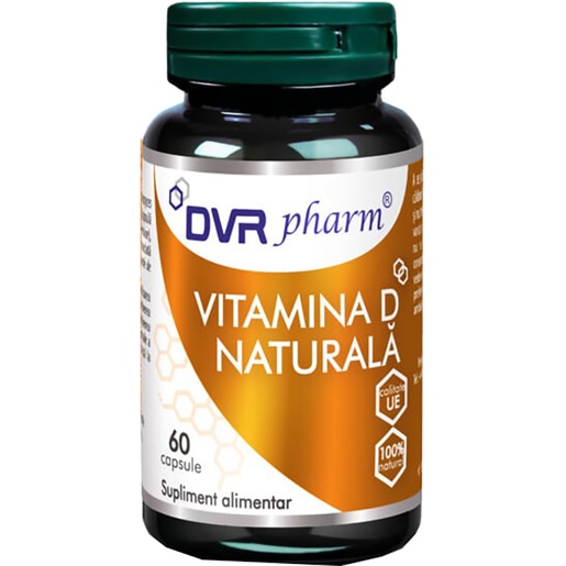 Supliment Vitamina D naturala, 60 capsule, DVR PHARM Supliment Vitamina D naturala, 60 capsule, DVR PHARM
