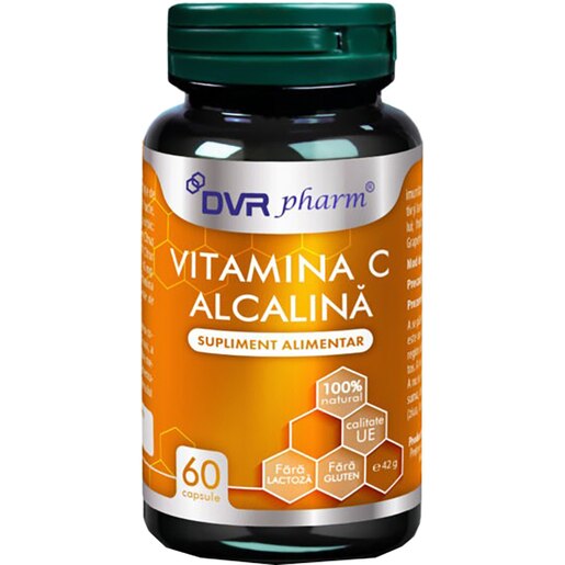Supliment Vitamina C Alcalina, 60 capsule, DVR PHARM Supliment Vitamina C Alcalina, 60 capsule, DVR PHARM