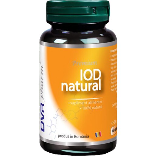 Supliment Iod natural, 60 capsule, DVR PHARM Supliment Iod natural, 60 capsule, DVR PHARM